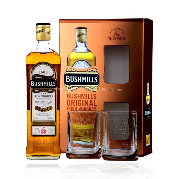 Bushmills Original Whisky 40% 0.7L + 2 čaše