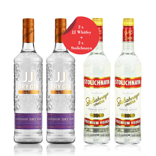 Akcija za Crni petak broj 2: JJ Whitley London Dry Gin 38% 0.7L i Stolichnaya votka 40% 0.7L