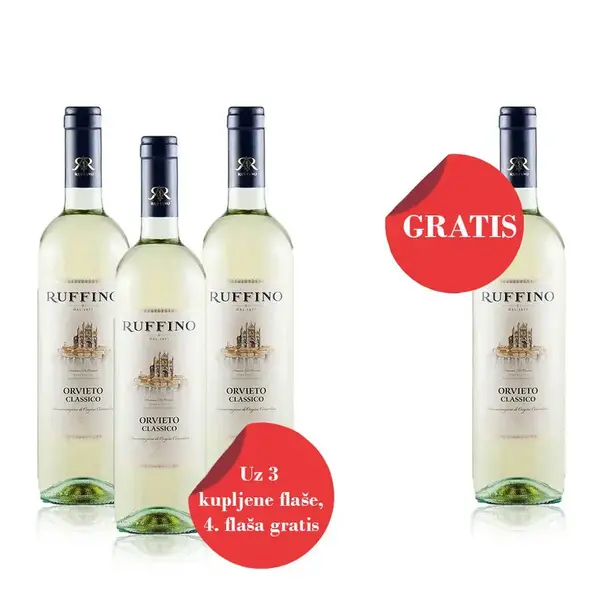 AKCIJA Ruffino Orvieto Classico Bianco 0.75L