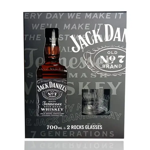 Jack Daniels GIFT pakovanje 2 čaše 40% 0.70L