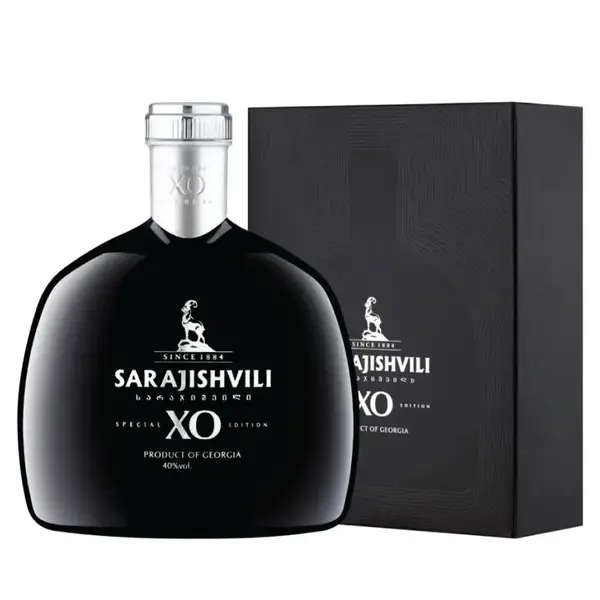 Wine Brandy Sarajishvili XO Black w/gift box 40% 0.7L