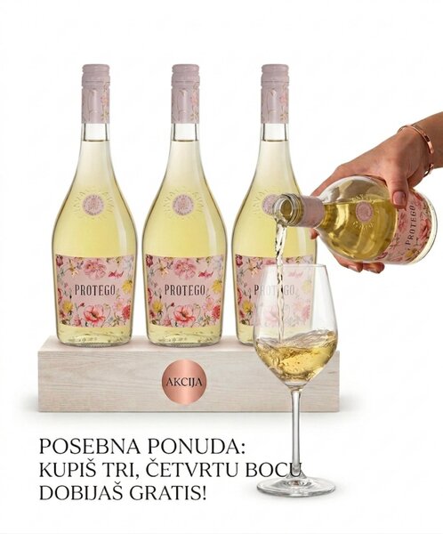 Akcija Protego belo vino 3+1 GRATIS
