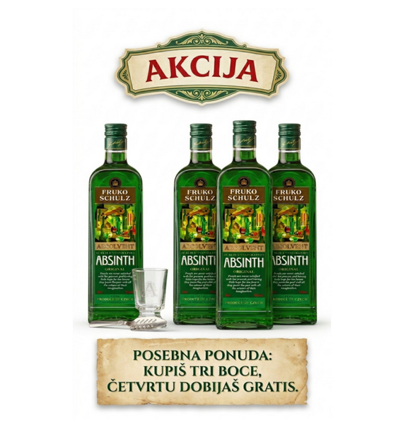 AKCIJA Absinthe absolvent 3+1 GRATIS