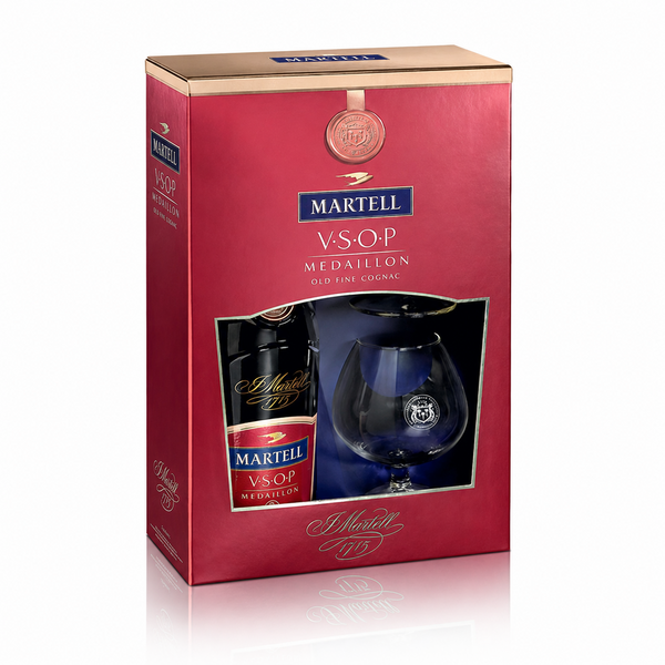 Martell V.S.O.P. 0.70l sa dve čaše 