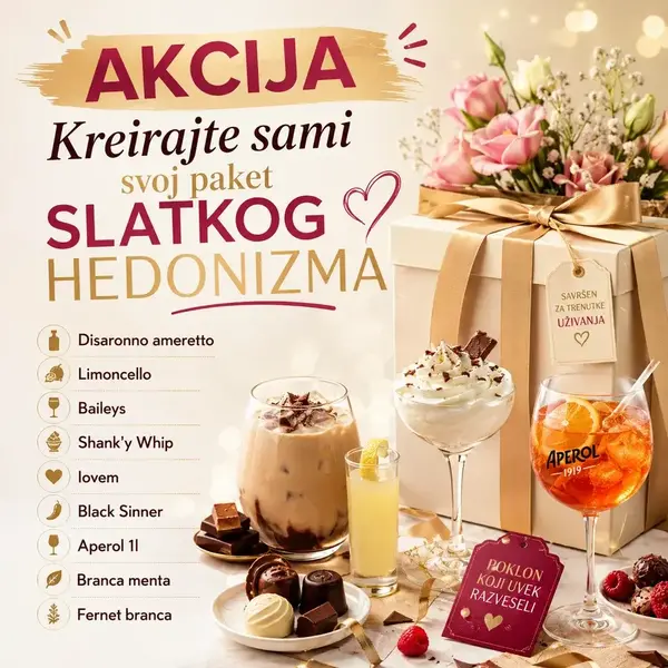 Kreirajte sami svoj Slatki Hedonizam uz 15% popusta 
