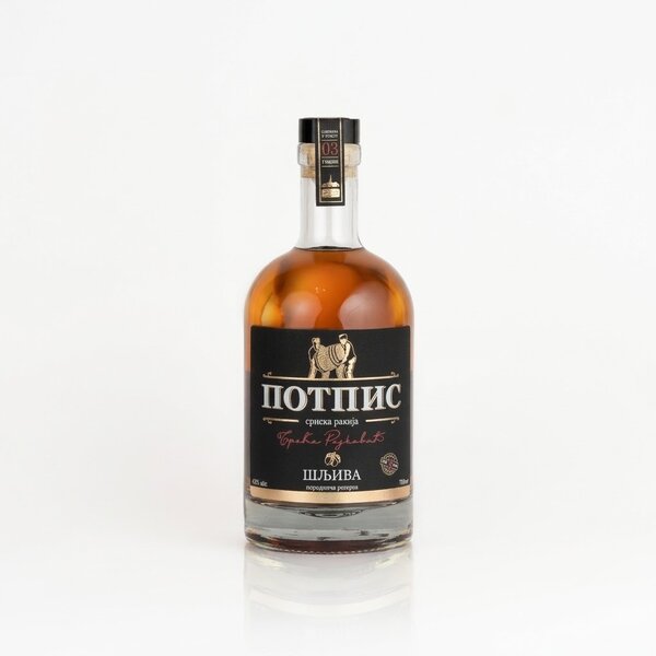 POTPIS rakija šljiva tradicional 40% 0.70l