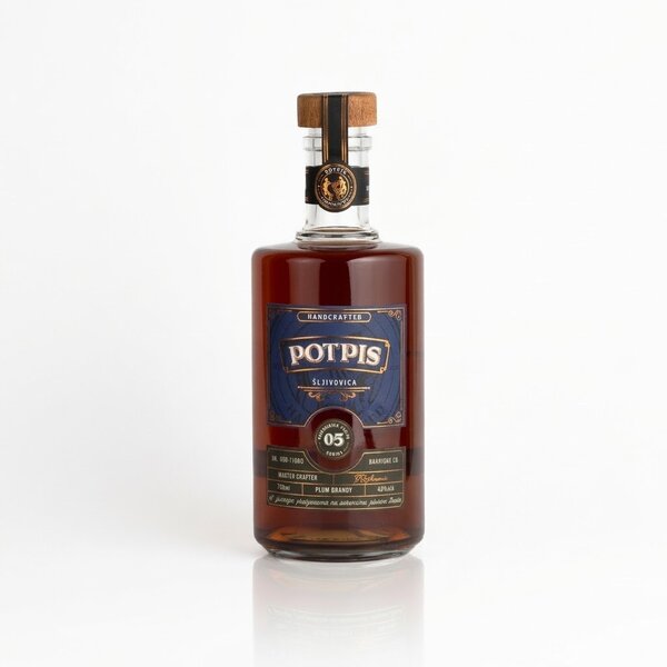 POTPIS rakija šljiva barik 05 40% 0.70l