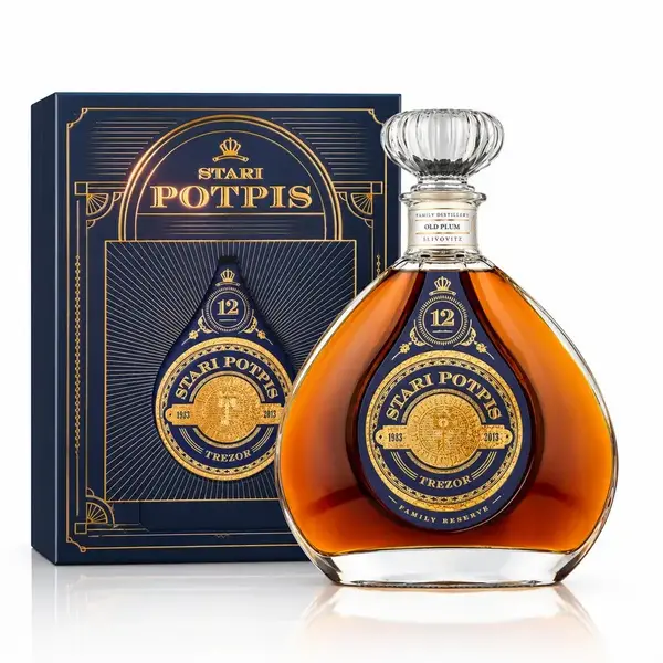 POTPIS rakija šljiva 12 TREZOR box 40% 0.70l