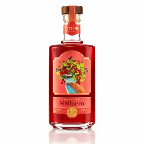 POTPIS liker od maline Malinero 20% 0.70l