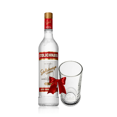 Stolichnaya vodka 40% 0.7L + Stoli čaša