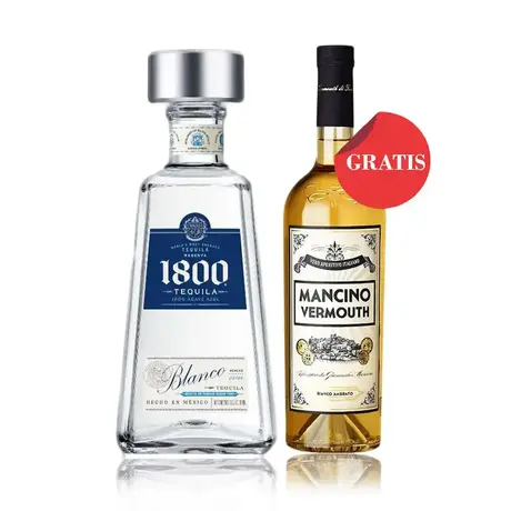 Za naše dame 2: Tequila Reserva 1800 SILVER 38% 0,70 L plus Mancino Vermouth di Torino Bianco Ambrato 16% 0.75L gratis