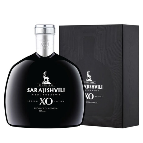 Wine Brandy Sarajishvili XO Black w/gift box 40% 0.7L