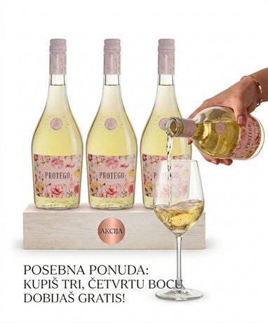 Akcija Protego belo vino 3+1 GRATIS