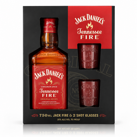 Jack Daniel's Fire sa dve čaše 0.70l