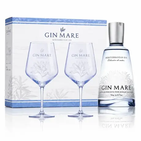 Mare Premium Gin sa dve čaše 0.70L