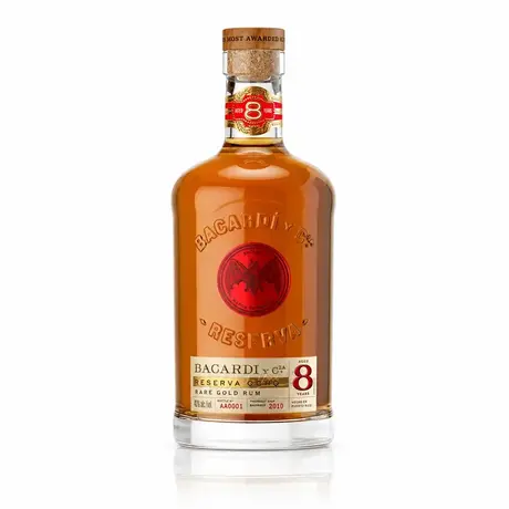 Bacardi Reserva Ocho Rare Gold Rum 8YO 0.70l 
