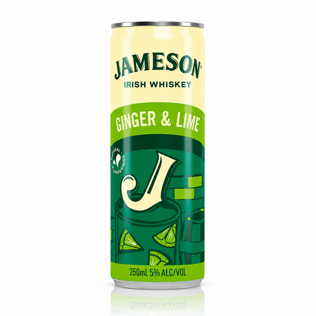 Jameson Ready to drink Ginger&Lime 5% 0.25l