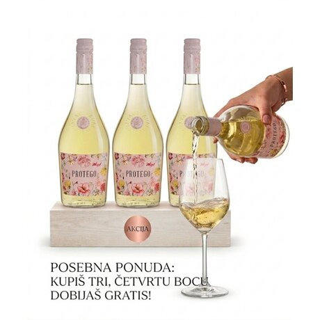 Akcija Protego belo vino 3+1 GRATIS
