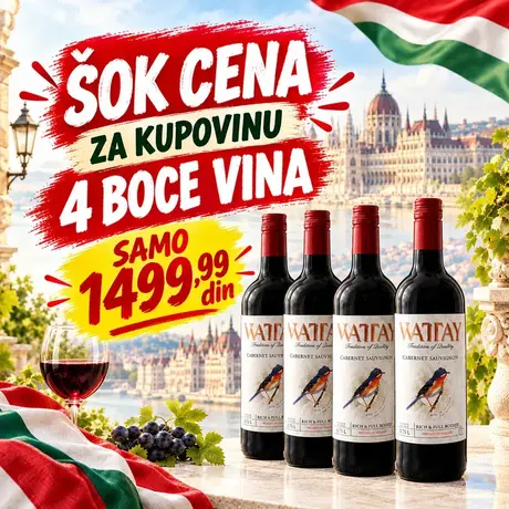 ŠOK cena Wattay Cabernet Sauvignon 4 boce vina