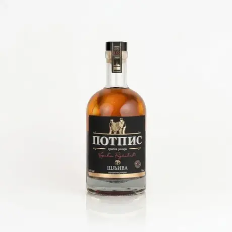 POTPIS rakija šljiva tradicional 40% 0.70l