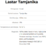 Lastar Tamjanika 0.75l